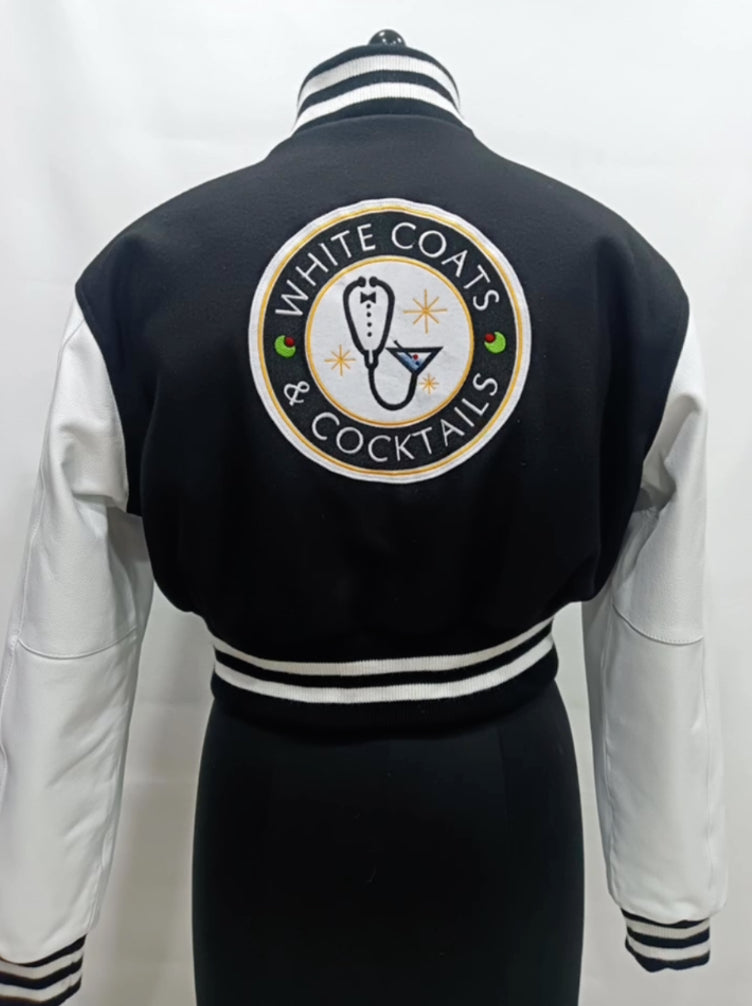 Crop Top Letterman Jacket