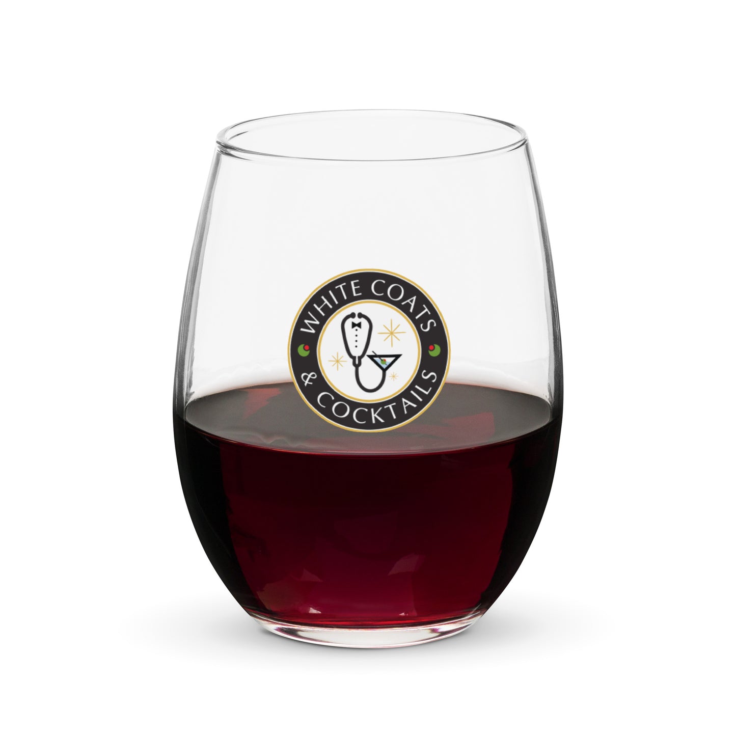 Stemless wine glass